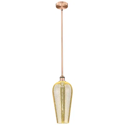 Innovations Lighting Chelsea 8" Wide Antique Copper Mini Pendant With Mercury Shade