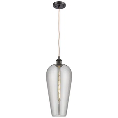 Innovations Lighting Chelsea 8" Wide Oil Rubbed Bronze Mini Pendant With Light Smoke Shade