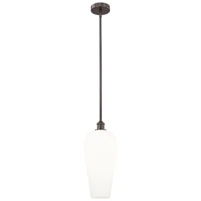 Innovations Lighting Chelsea 8" Wide Oil Rubbed Bronze Mini Pendant With White Shade