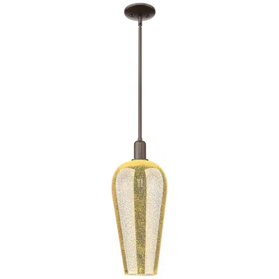 Innovations Lighting Chelsea 8"w Oil Rubbed Bronze Stem Mini Pendant With Mercury Shade