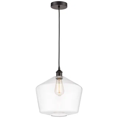 Innovations Lighting Cindyrella 12" Oil Rubbed Bronze Mini Pendant W/ Clear Shade