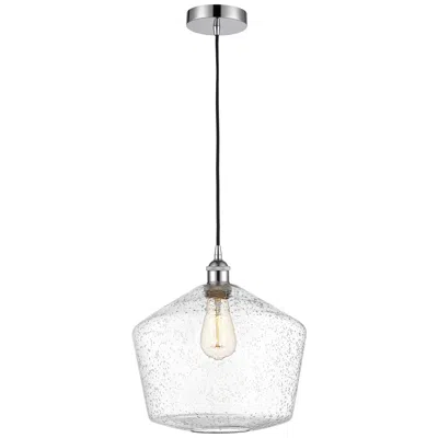 Innovations Lighting Cindyrella 12" Polished Chrome Mini Pendant W/ Seedy Shade
