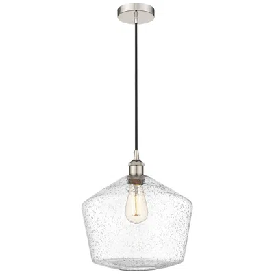 Innovations Lighting Cindyrella 12" Polished Nickel Mini Pendant W/ Seedy Shade