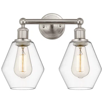 Innovations Lighting Cindyrella 15" 2-light Brushed Satin Nickel Bath Light W/ Clear Shade