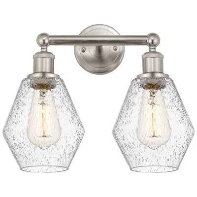 Innovations Lighting Cindyrella 15" 2-light Brushed Satin Nickel Bath Light W/ Seedy Shade