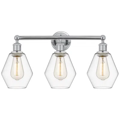 Innovations Lighting Cindyrella 24" 3-light Polished Chrome Bath Light W/ Clear Shade In Gray