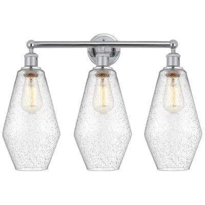 Innovations Lighting Cindyrella 25"w 3 Light Polished Chrome Bath Vanity Light W/ Seedy Sha