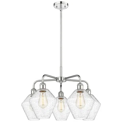 Innovations Lighting Cindyrella 26"w 5 Light Polished Chrome Stem Hung Chandelier W/ Seedy