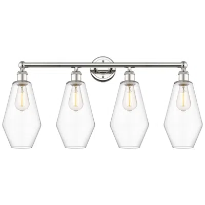 Innovations Lighting Cindyrella 34"w 4 Light Polished Nickel Bath Vanity Light With Clear S