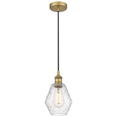 Innovations Lighting Cindyrella 6" Brushed Brass Mini Pendant W/ Seedy Shade