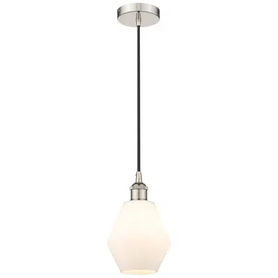 Innovations Lighting Cindyrella 6" Polished Nickel Mini Pendant W/ Cased Matte White Shade