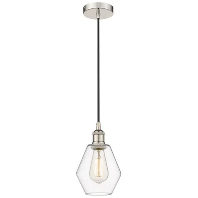 Innovations Lighting Cindyrella 6" Polished Nickel Mini Pendant W/ Clear Shade