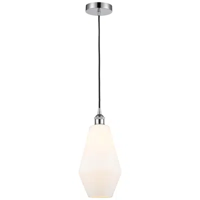 Innovations Lighting Cindyrella 7" Polished Chrome Mini Pendant W/ Cased Matte White Shade