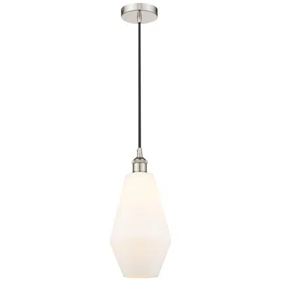 Innovations Lighting Cindyrella 7" Polished Nickel Mini Pendant W/ Cased Matte White Shade