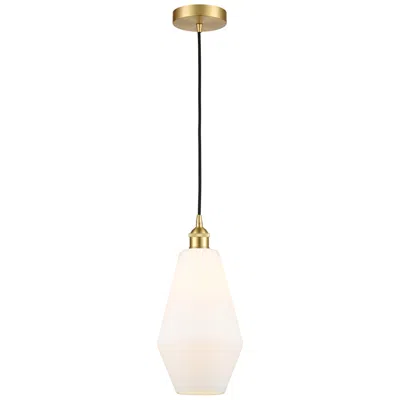 Innovations Lighting Cindyrella 7" Satin Gold Mini Pendant W/ Cased Matte White Shade