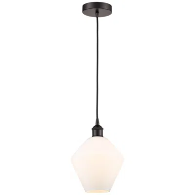 Innovations Lighting Cindyrella 8" Oil Rubbed Bronze Mini Pendant W/ Cased Matte White Shad