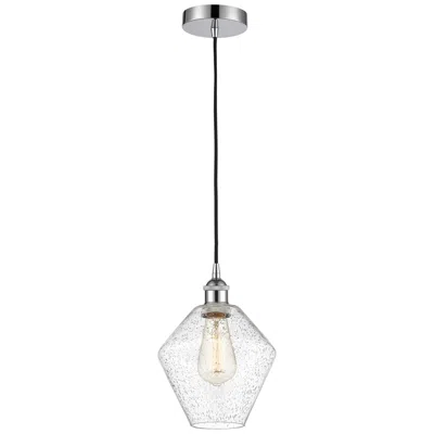 Innovations Lighting Cindyrella 8" Polished Chrome Mini Pendant W/ Seedy Shade