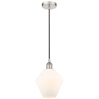 Innovations Lighting Cindyrella 8" Polished Nickel Mini Pendant W/ Cased Matte White Shade