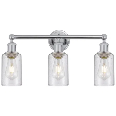 Innovations Lighting Clymer 21.88" Wide 3 Light Polished Chrome Bath Vanity Light W/ Seedy