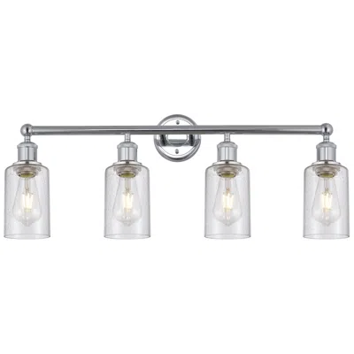 Innovations Lighting Clymer 30.88" Wide 4 Light Polished Chrome Bath Vanity Light W/ Seedy