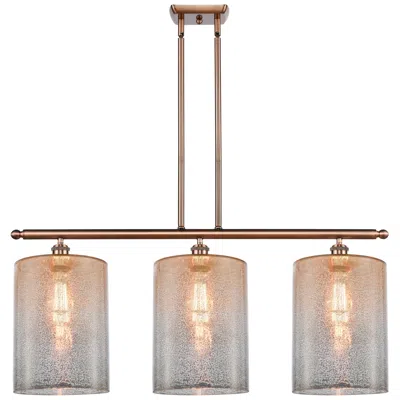 Innovations Lighting Cobbleskill 10" 3 Light Copper Island Light W/ Mercury Shade