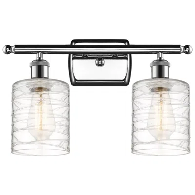 Innovations Lighting Cobbleskill 10" High Chrome 2-light Led Wall Sconce