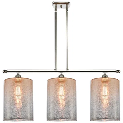 Innovations Lighting Cobbleskill 36" Wide Polished Nickel 3-light Island Pendant