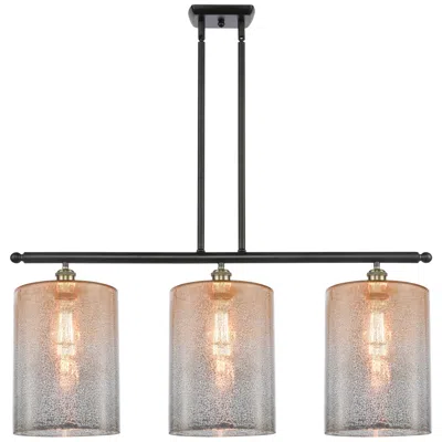 Innovations Lighting Cobbleskill 36"w Black Antique Brass 3-light Island Pendant
