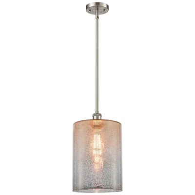 Innovations Lighting Cobbleskill 9" Brushed Satin Nickel Stem Hung Mini Pendant W/ Mercury