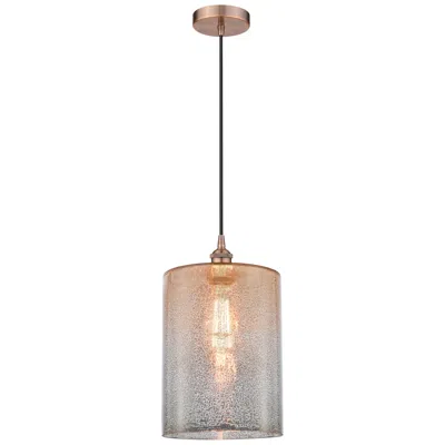 Innovations Lighting Cobbleskill 9" Led Mini Pendant - Antique Copper - Mercury Shade