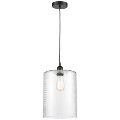 Innovations Lighting Cobbleskill 9" Led Mini Pendant - Matte Black - Clear Shade