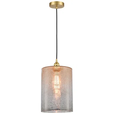Innovations Lighting Cobbleskill 9" Satin Gold Mini Pendant W/ Mercury Shade