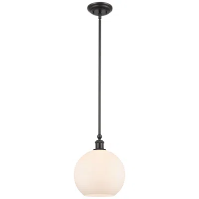 Innovations Lighting Concord 10" Matte Black Mini Pendant W/ Matte White Shade