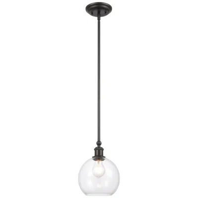 Innovations Lighting Concord 8" Matte Black Mini Pendant W/ Clear Shade