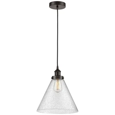 Innovations Lighting Cone 12" Led Mini Pendant - Oil Rubbed Bronze - Seedy Shade
