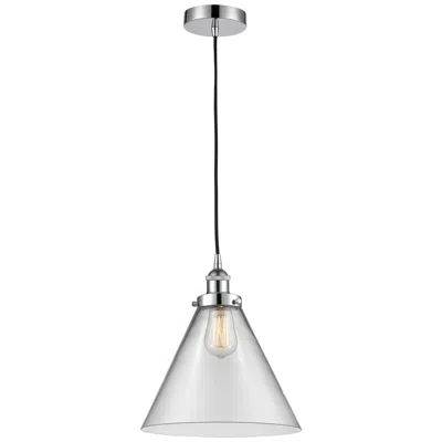 Innovations Lighting Cone 12" Polished Chrome Mini Pendant W/ Clear Shade