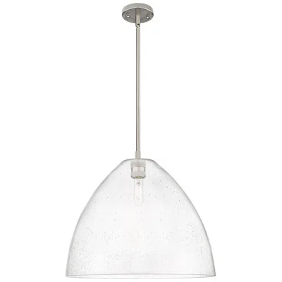 Innovations Lighting Crown Point 16" Wide Satin Nickel Dome Pendant Light