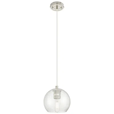 Innovations Lighting Crown Point Athens 6"w Polished Nickel Cord Pendant With Seedy Shade