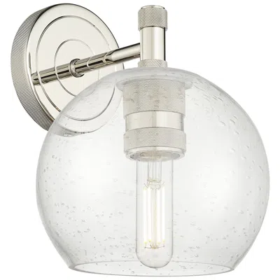 Innovations Lighting Crown Point Athens 8.25"h Polished Nickel Wall Sconce With Clear Shade