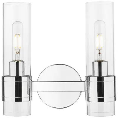 Innovations Lighting Downtown Arden 11"w 2 Light Chrome Vanity Light W/ Clear Shade