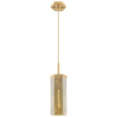 Innovations Lighting Downtown Blakeley 5"w Cord Brushed Brass Pendant W/ Mercury Shade