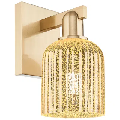 Innovations Lighting Downtown Bridal Veil 11 "h Bronze Wall Sconce W/ Mercury Swirl Shade