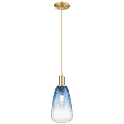 Innovations Lighting Downtown Brookhaven Almond 6"w Cord Bronze Mini Pendant W/ Clear Shade