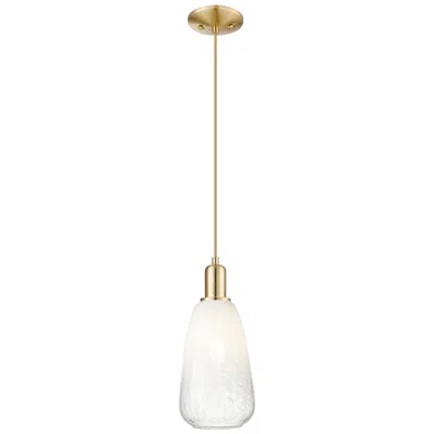 Innovations Lighting Downtown Brookhaven Almond 6"w Cord Bronze Mini Pendant W/ Opal Shade
