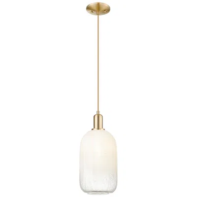 Innovations Lighting Downtown Brookhaven Cloche 7"w Cord Bronze Mini Pendant W/ Opal Shade