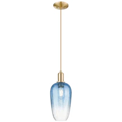 Innovations Lighting Downtown Brookhaven Flute 7"w Cord Bronze Mini Pendant W/ Clear Shade