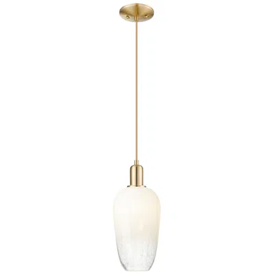 Innovations Lighting Downtown Brookhaven Flute 7"w Cord Bronze Mini Pendant W/ Opal Shade