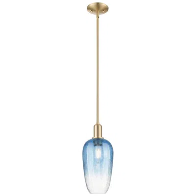 Innovations Lighting Downtown Brookhaven Flute 7"w Stem Bronze Mini Pendant W/ Clear Shade