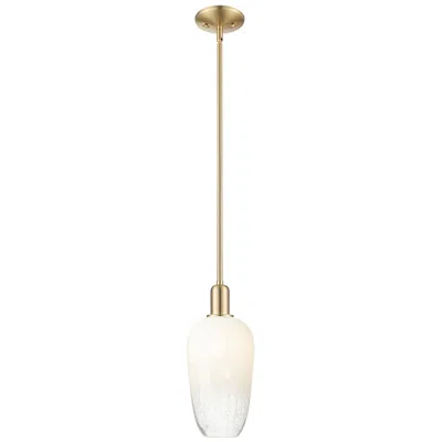 Innovations Lighting Downtown Brookhaven Flute 7"w Stem Bronze Mini Pendant W/ Opal Shade