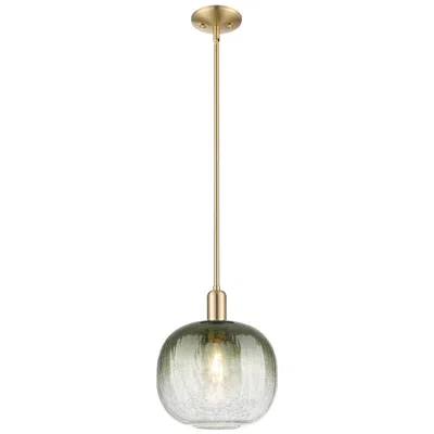 Innovations Lighting Downtown Brookhaven Sphere 10"w Bronze Mini Pendant W/ Slate Shade